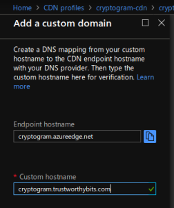 Custom CDN Domain