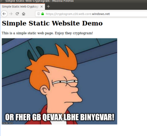 Static web test